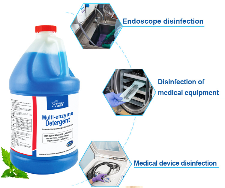 Factory Supports OEM Medical Equipment Multi-Enzyme Cleaning Solution