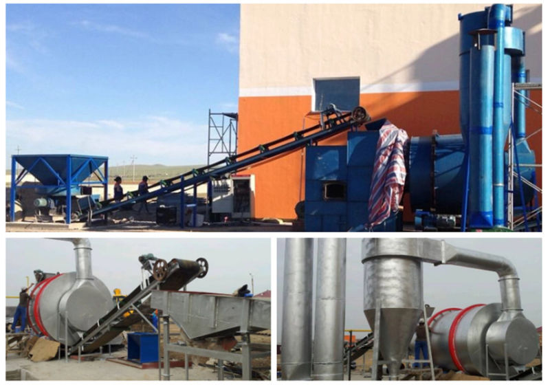 Rotary Drum Dryer Three Cylinders Drum Dryer Sludge Rotary Dryer Fertilizer Dryer