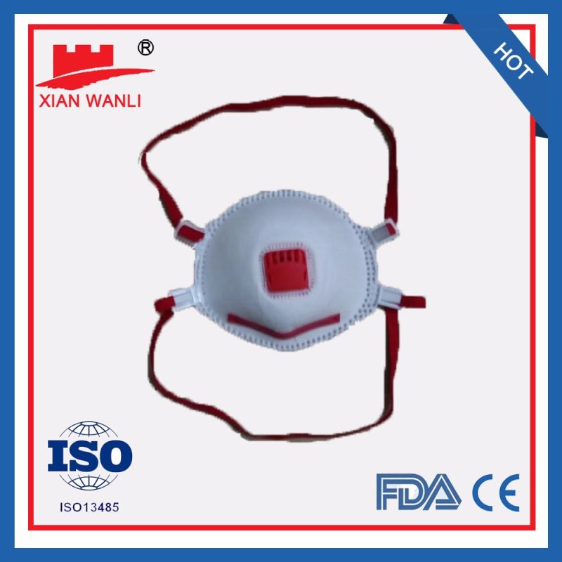 Disposable 3-Layer Non-Woven Medical Surgical Face Protective Mask with Valve