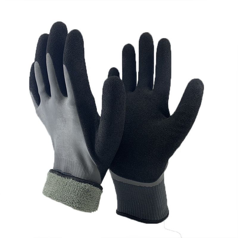 Nmsafety Double Liner Double Layer Latex Coated Thermal Plus Work Glove