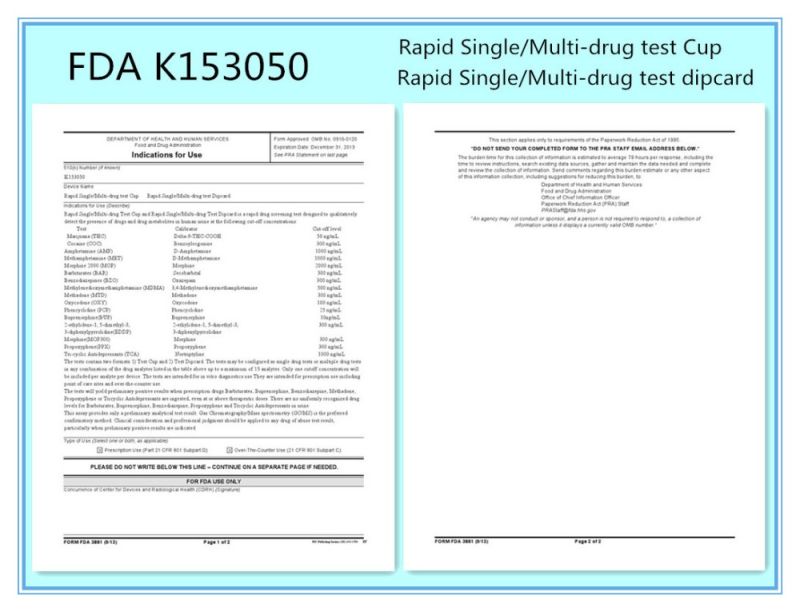 Medical Diagnostic Drug of Abuse Bar Barbiturate Drugtest Urine Kit