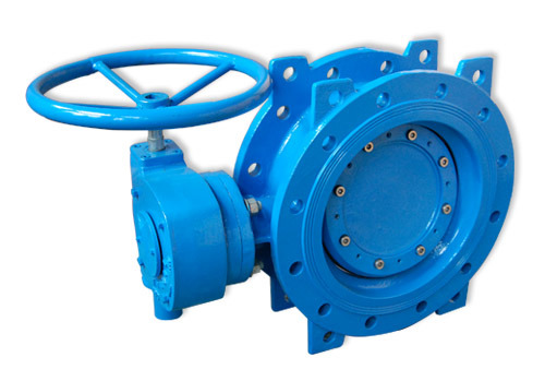 Ductile Iron Butterfly Valve Pn16 Dn150-Dn1800 Double Flange Double Eccentric Soft Sealed En593