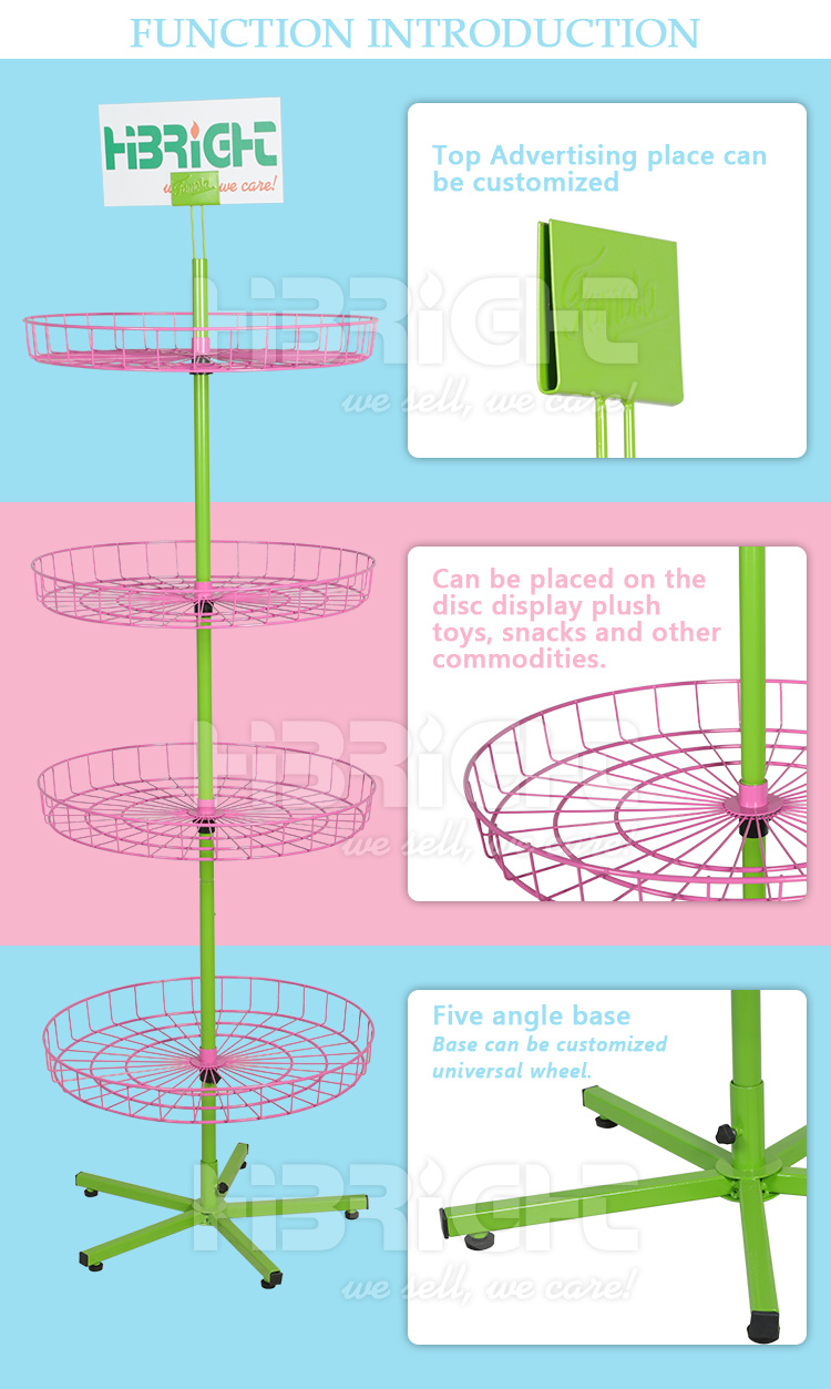 Wire Basket Stand Mesh Display Metal Display