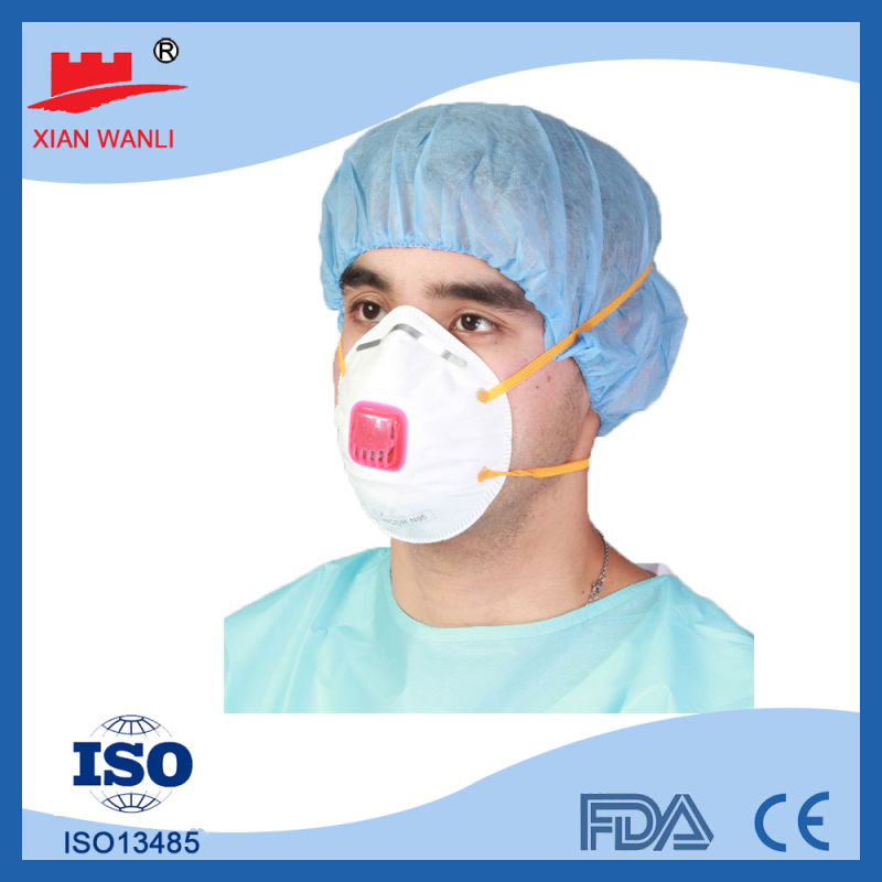 Disposable 3-Layer Non-Woven Medical Surgical Face Protective Mask with Valve