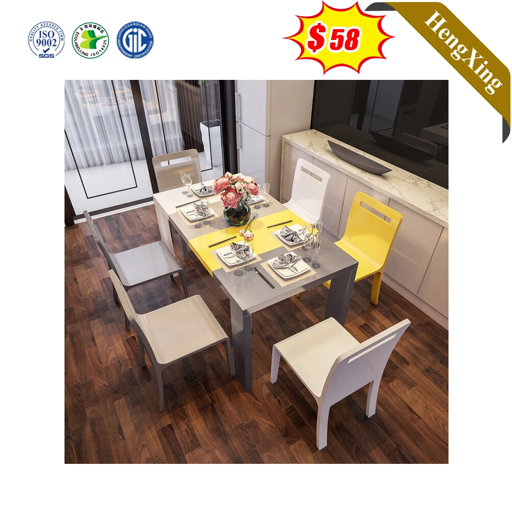 Modern Extending Wooden Dining Table Set Sit Chair Living Room Furniture Sets