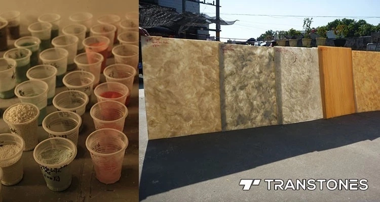 Faux Alabaster Stone Panel for Hotel Wall