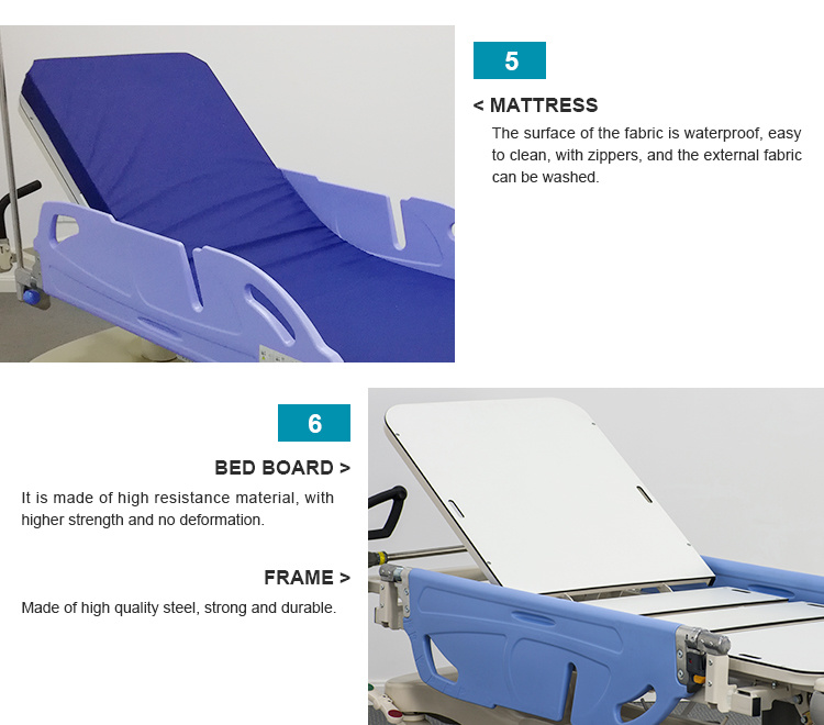 Dw-Et05 ICU Room Furniture Professional Emergency Rescue Bed