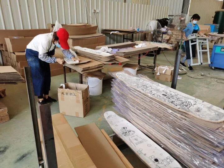 7ply Maple Mixed Bamboo Free Riding Purpose Longboard
