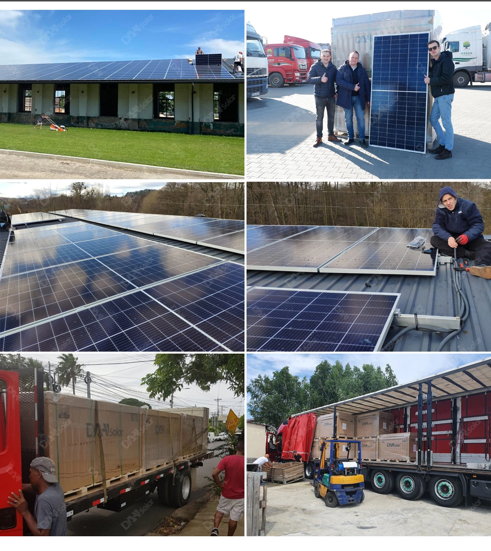 Mono Half Cut 9bb Cells 400 W 450 W 500 W Solar PV Panels