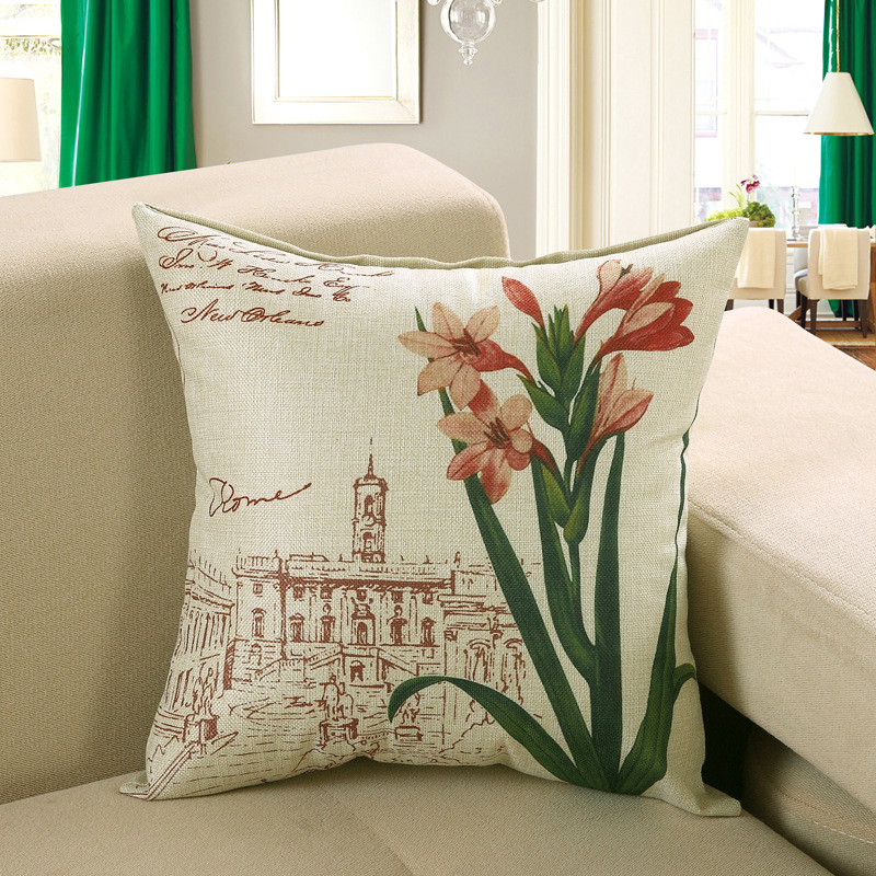 New Euro Style Home Decor Cushion Throw Pillows Sofa Chair Seat Text Animals Cushion Cover Decorative Pillowcase