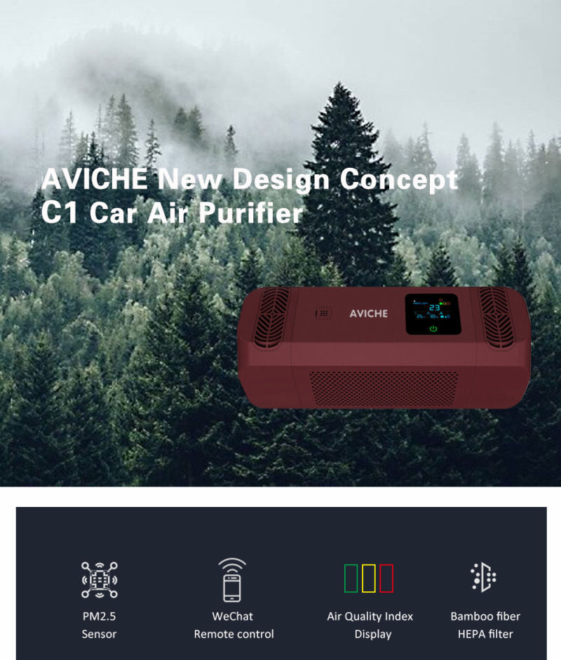 Smart Car Air Purifier Air Purifier for Car Car Ionizer Air Purifier Car Airfreish Car Air Purifier True Heap Filter Portable Car Air Purifier Car Smoke Remover