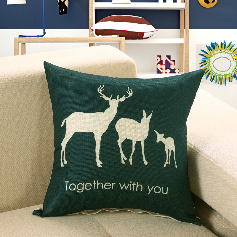 New Euro Style Home Decor Cushion Throw Pillows Sofa Chair Seat Text Animals Cushion Cover Decorative Pillowcase