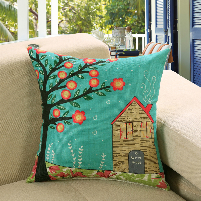 New Euro Style Home Decor Cushion Throw Pillows Sofa Chair Seat Text Animals Cushion Cover Decorative Pillowcase