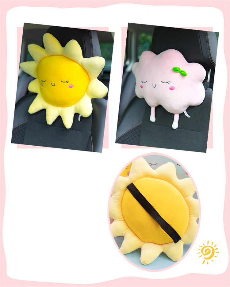 Cute Cloud Sun Pillow Cushion Cloud Car Pillow Plush Toy