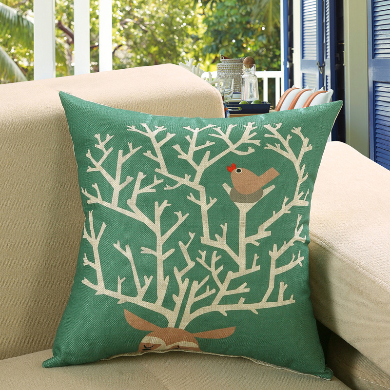New Euro Style Home Decor Cushion Throw Pillows Sofa Chair Seat Text Animals Cushion Cover Decorative Pillowcase