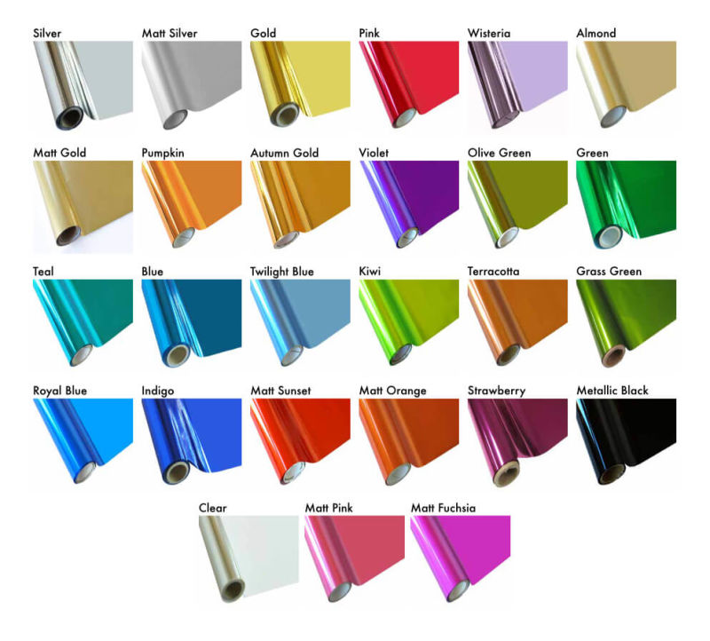 Metallic Film Hot Stamping Foil for Papers and Plastic