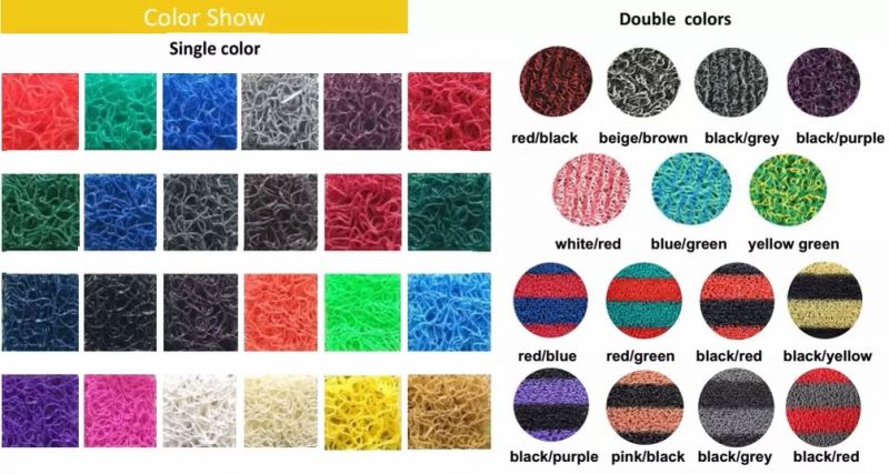 Free Samples Soft Rubber Flooring / 100% Virgin PVC Vinyl Loop Mats/PVC Carpet