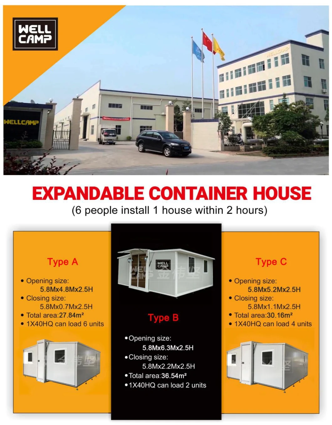 40 FT Eco Shipping Container Buildings for Sale