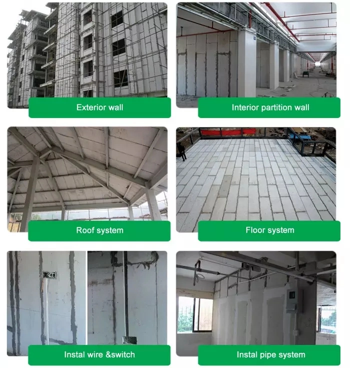 Thermal Insulation Light Weight Roof Panel and Floor EPS Concrete Prefab House