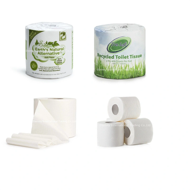 Chemical Free and Harmless Natural Bamboo Pulp Toilet Roll Tissue Paper