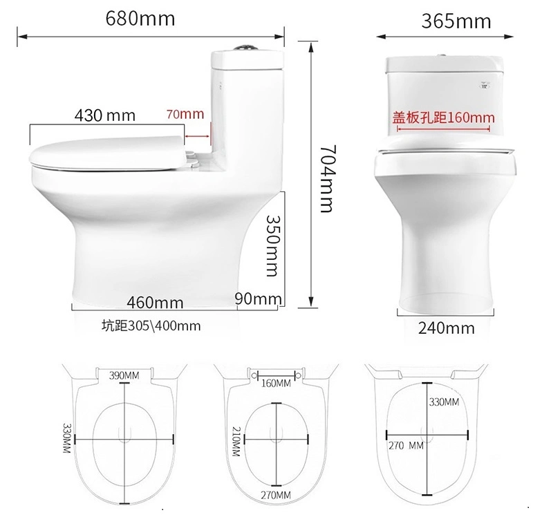 Cheapest Sanitary Ware Bathroom Wc Colored Dual Flush Toilet Bathroom Set for Hotel and Household, Apartment