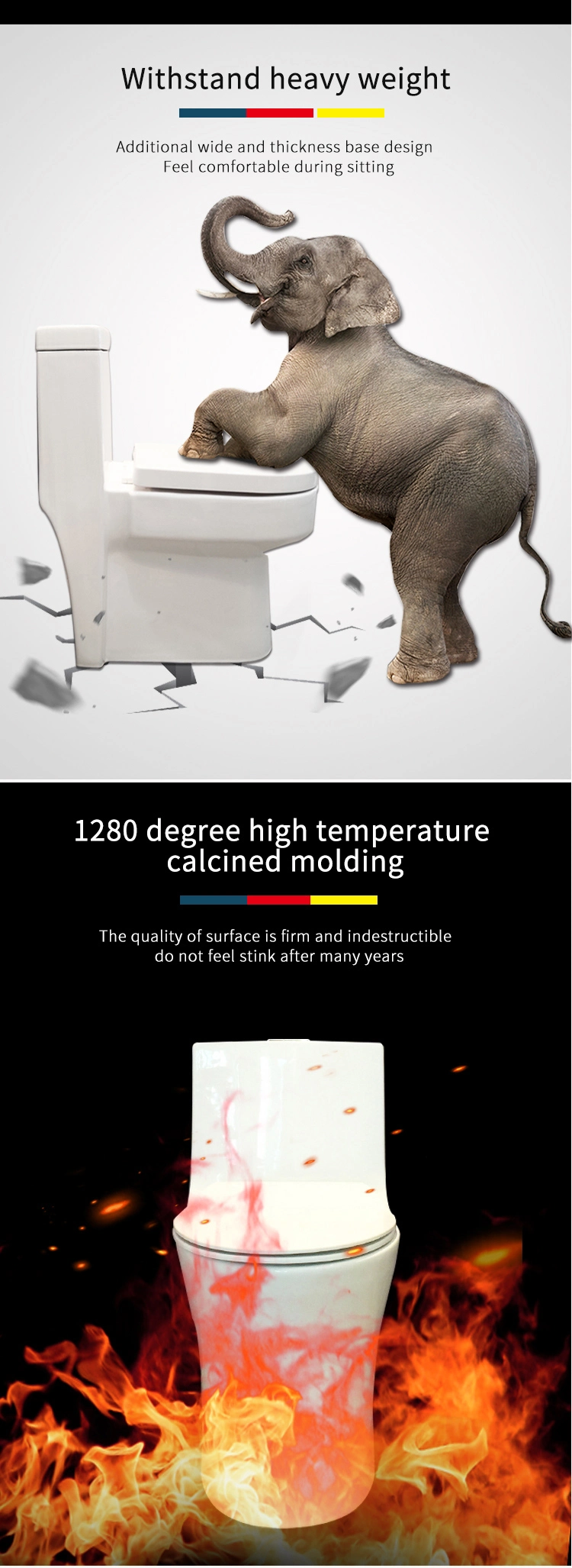 Amg1204 Squat Closet Pan Rectangular Ceramic Toilets