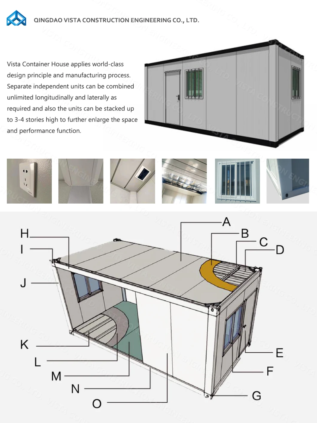 Prefabricated Modular Mobile Prefab Wooden Living Portable Shiping Steel Luxury Mobile Tiny Moveable Office Container House