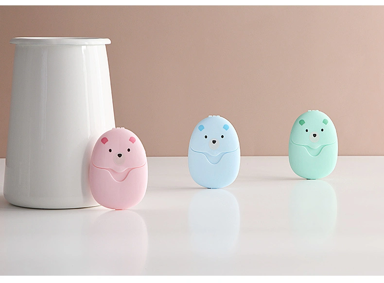 Cute Box Toilet Soap Travel Soap Sheet Convenient to Carry