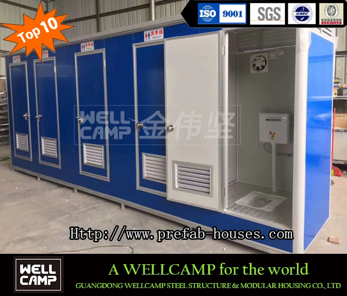 Wellcamp Movable Container Toilet Eco-Friendly Portable Toilet