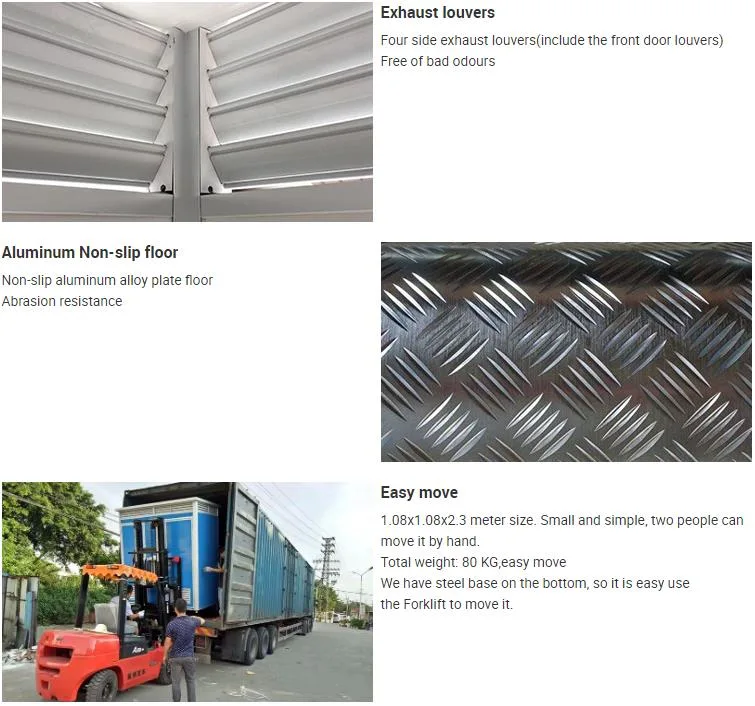 Convenient Prefabricated Bathroom Pods Portable Mobile Toilet for Sale