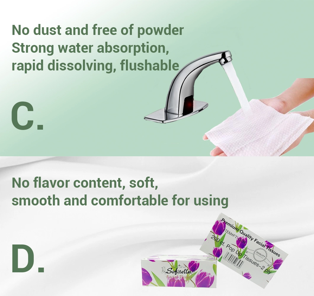 Eco-Friendly Material 100% Virgin Bamboo 3 Ply Toilet Tissue Roll Paper