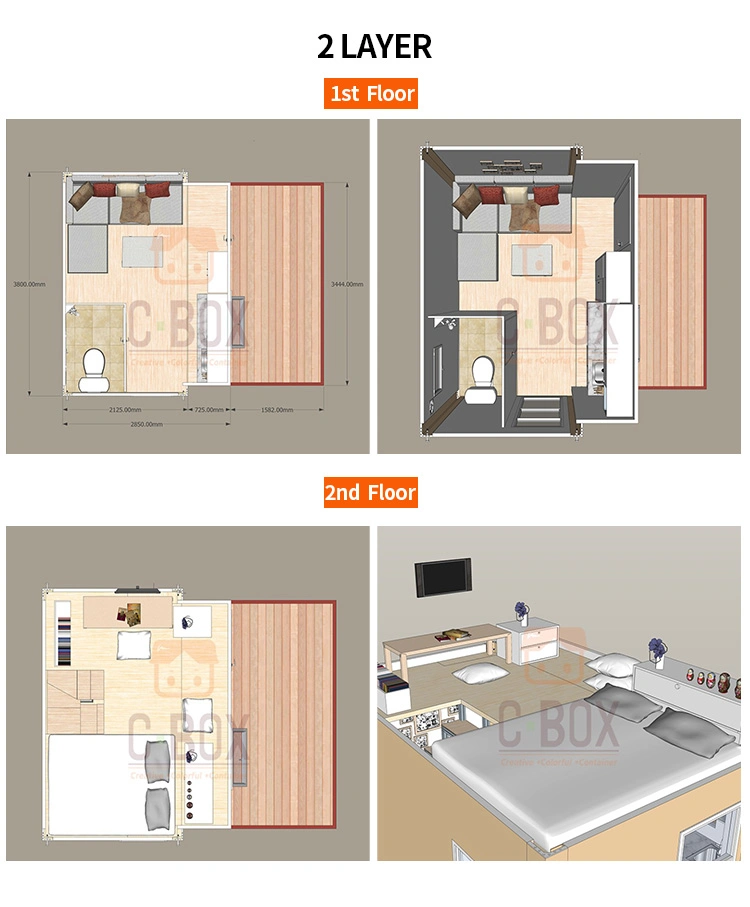 Cheap Price Prefab 40ft Portable Office Cabin Houses Modular Shipping Container Office For Sale