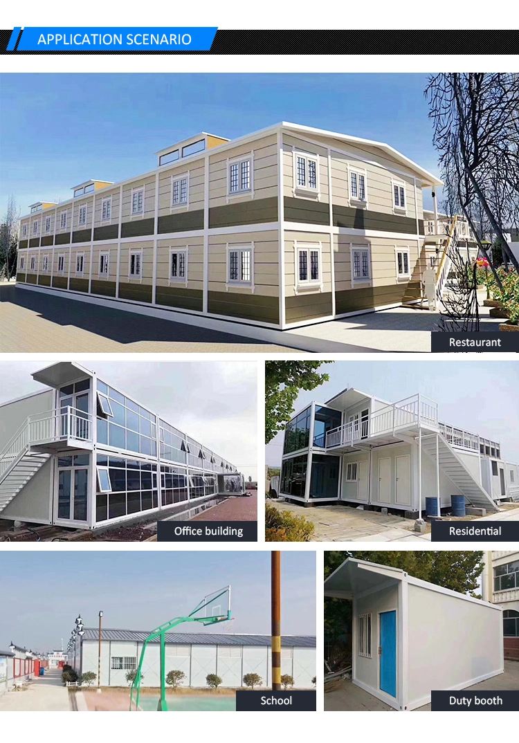 20FT Newest Best Selling Prefabricated Foldable Portable Prefab Folding Container Houses Homes Offices