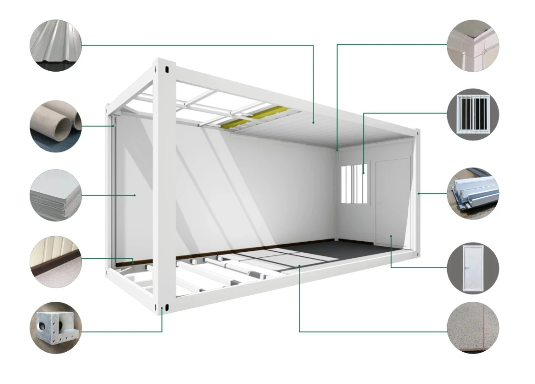 High Quality Prefab Houses Container Homes Modular Flat Pack