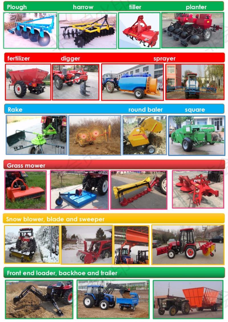 China Factory Supply 50HP 4WD Factory Price Walking Tractor Agriculture Farm Tractors
