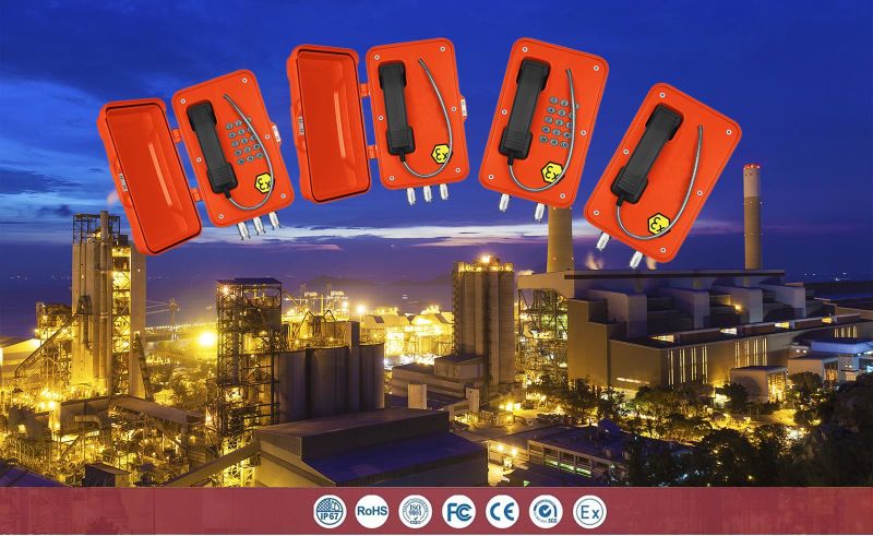 Zone1 Heavy Duty Atex Approved Explosion Proof Telephone for Mine