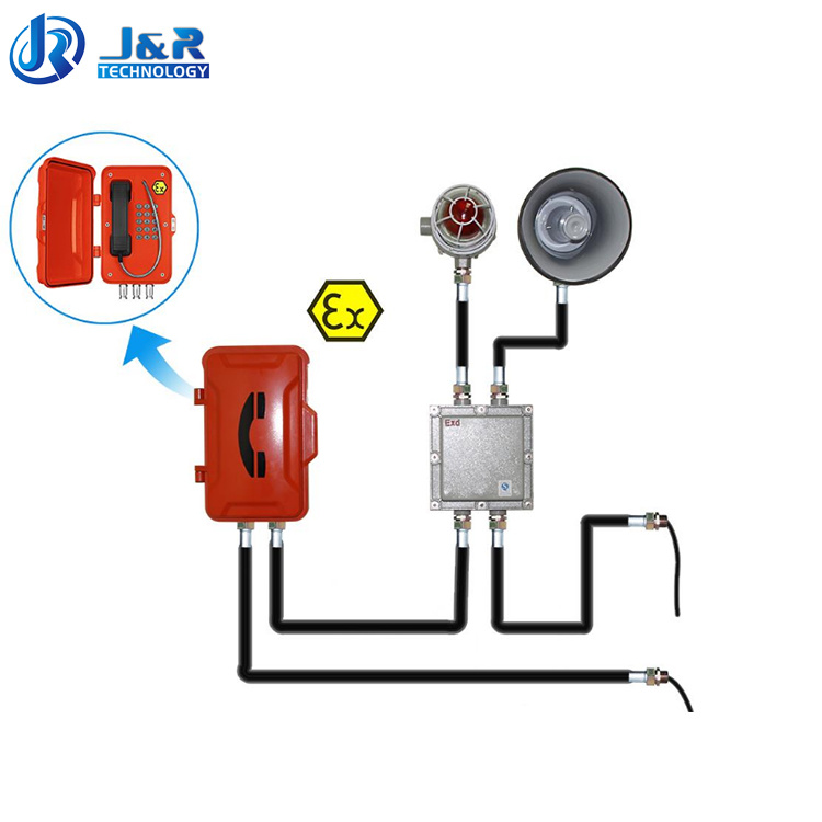 Zone1 Heavy Duty Atex Approved Explosion Proof Telephone for Mine