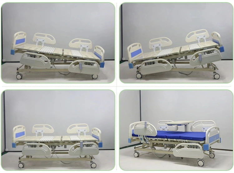 Medical Patient Five Function Electric Automatic Hospital Bed with Remote Control