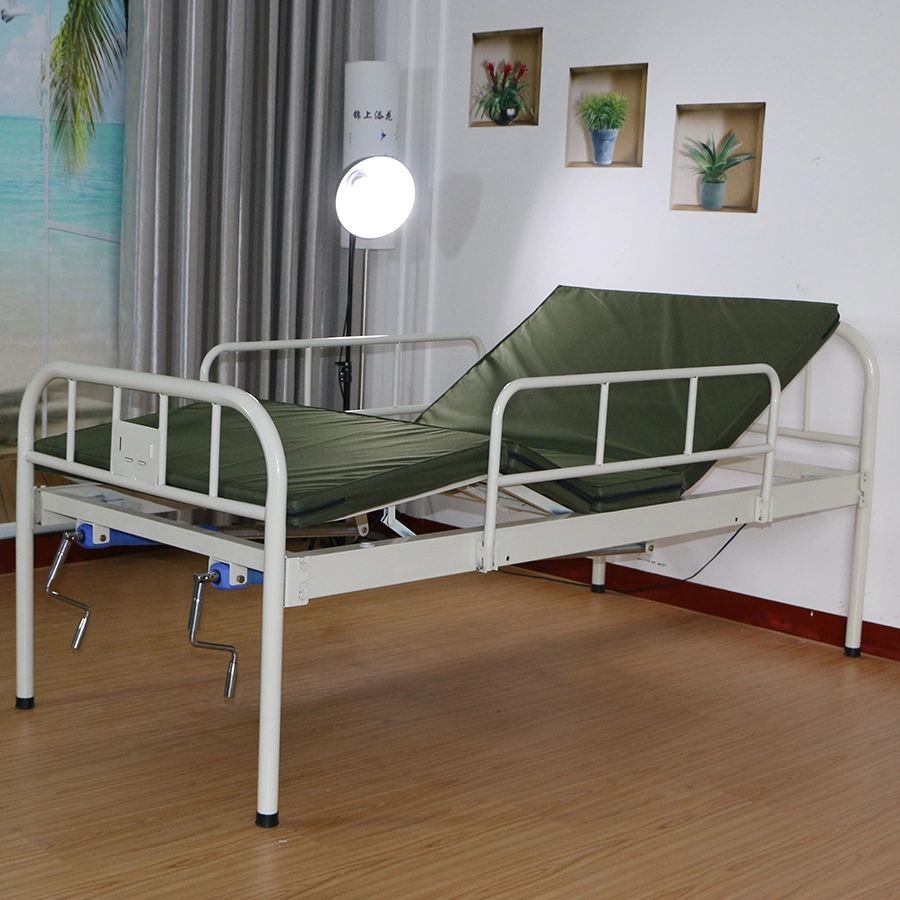 Manual Double Crank Hospital Bed Manual Two Function Hospital Bed