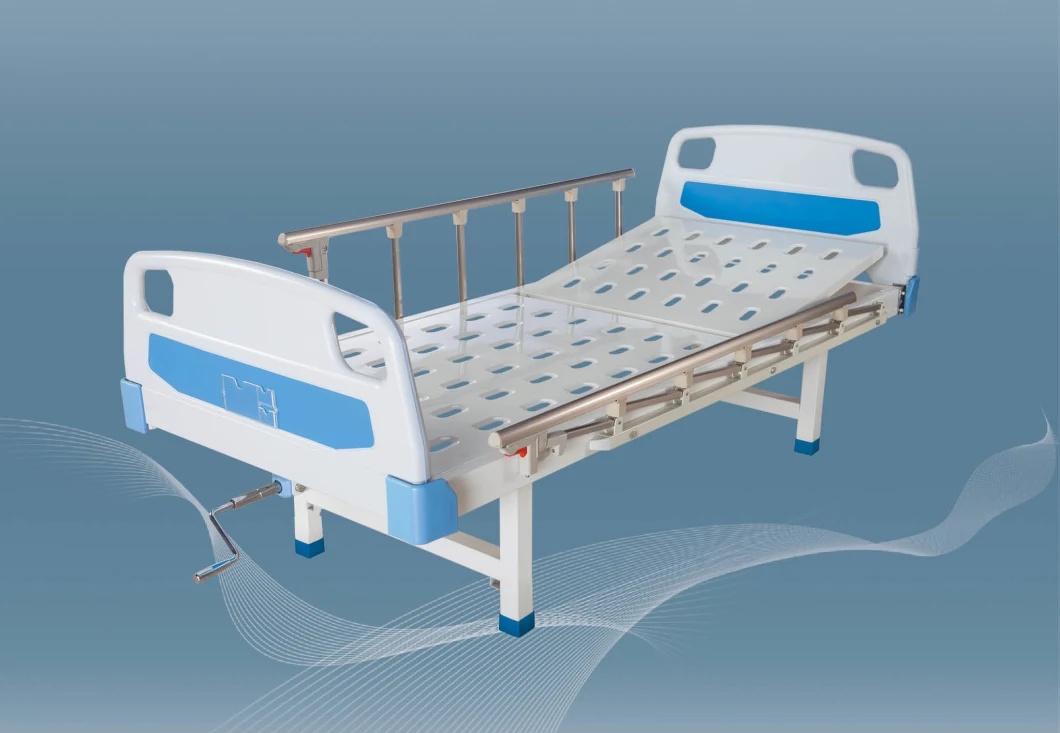 Single Crank ABS Manual Hospital Nursing Bed Surgical Hospital Furniture