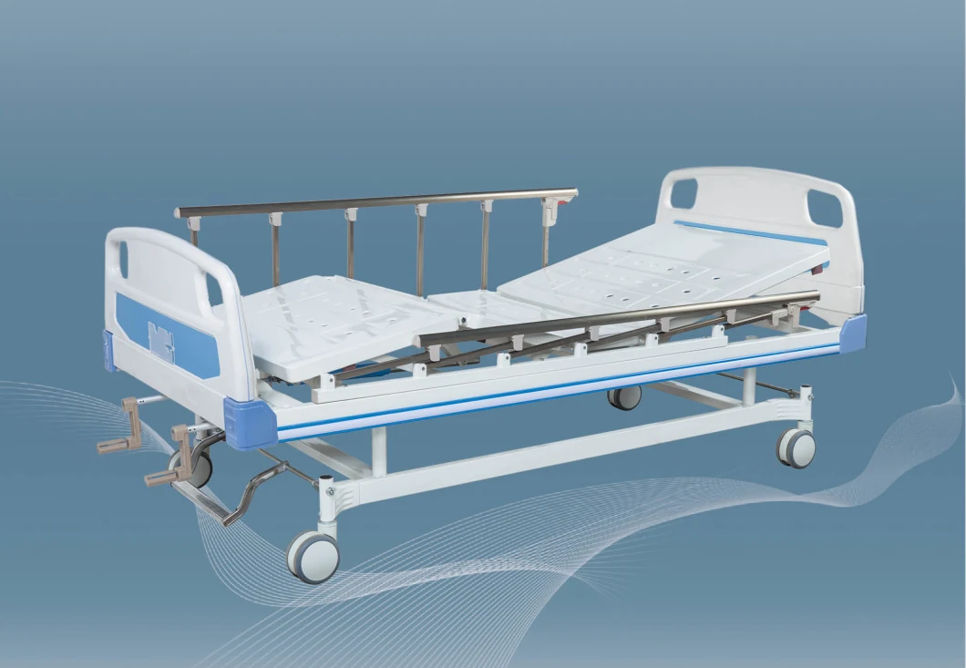 Medical Manual Two Functions Hospital Bed High Quality