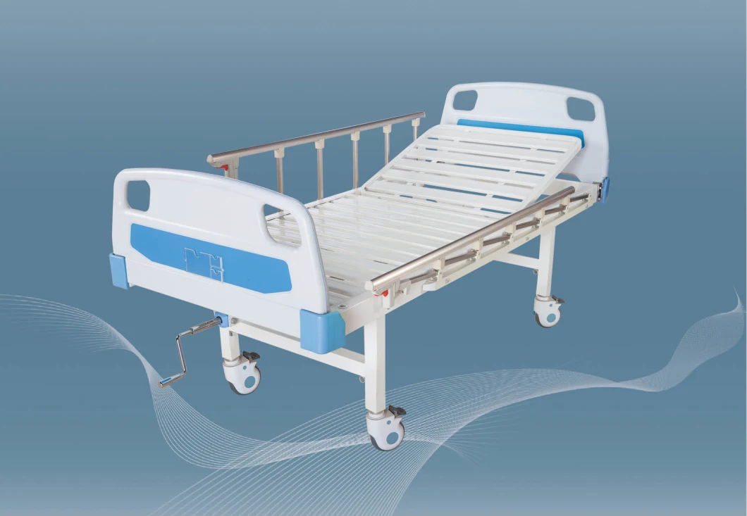 Single Crank ABS Manual Hospital Nursing Bed Surgical Hospital Furniture