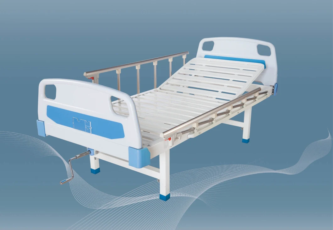 Single Crank ABS Manual Hospital Nursing Bed Surgical Hospital Furniture