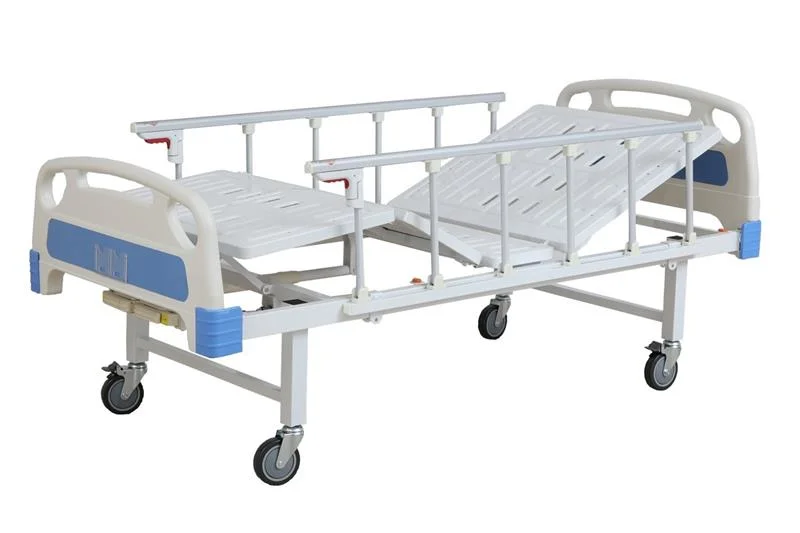 2 Cranks Hospital Bed with Mattress for Ward