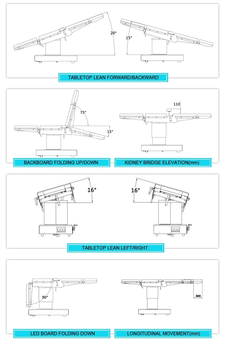 CE ISO Approved Hospital Electric Hydraulic Surgical Operation Room Operating Table Manual Operating Bed Cheap Price