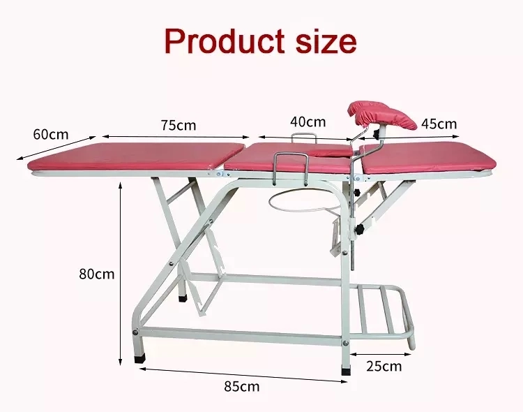 Hospital Obstetric Bed Gynecology Patient Examination Bed Table Obstetric Gynecological Operating Delivery Bed