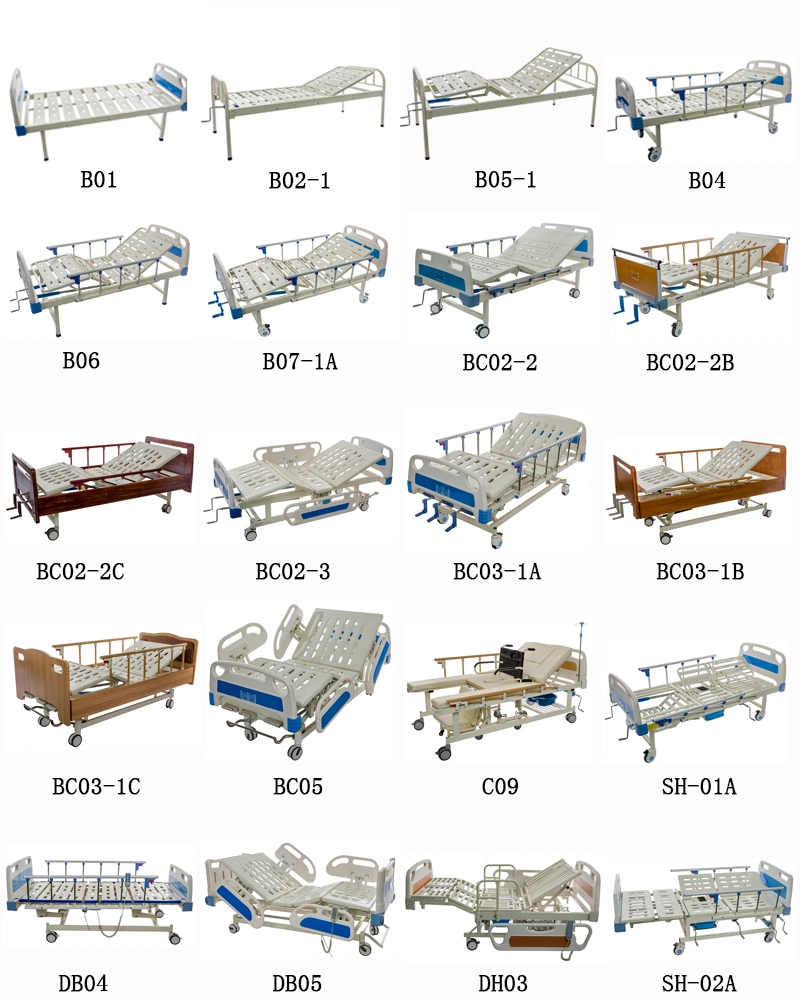 ICU Ward Room Patient 3 Function Remote Control Electric Hospital Electronic Medical Bed