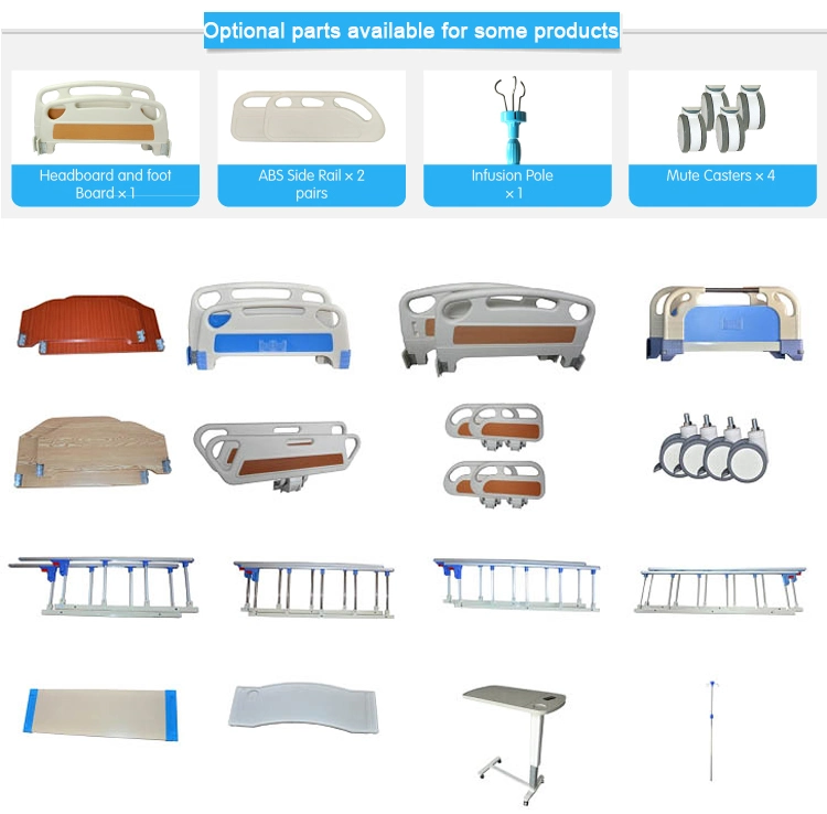 ICU Ward Room Patient 3 Function Remote Control Electric Hospital Electronic Medical Bed