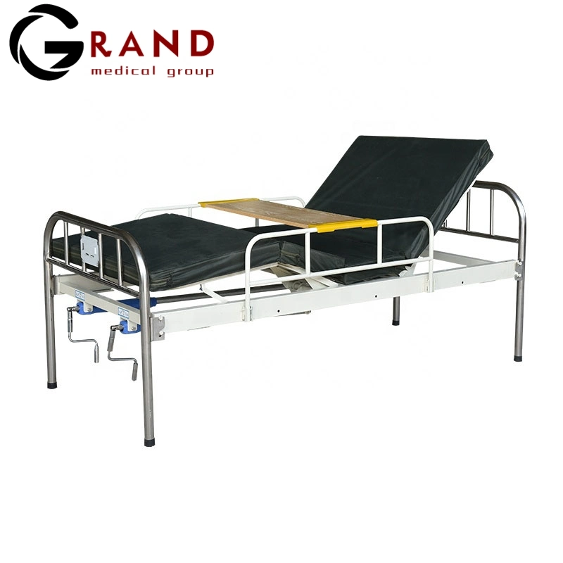 CE ISO FDA Approved Simple Manual Hospital Medical Patient Nursing Bed for Equipment Hospital Furniture