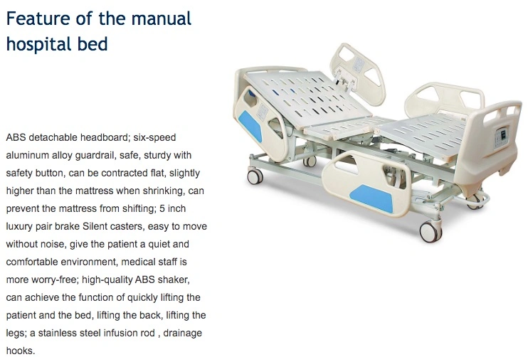 Hot-Selling Best Price ICU Ward Room 5 Function Electric Hospital Bed Medical Nursing Bed